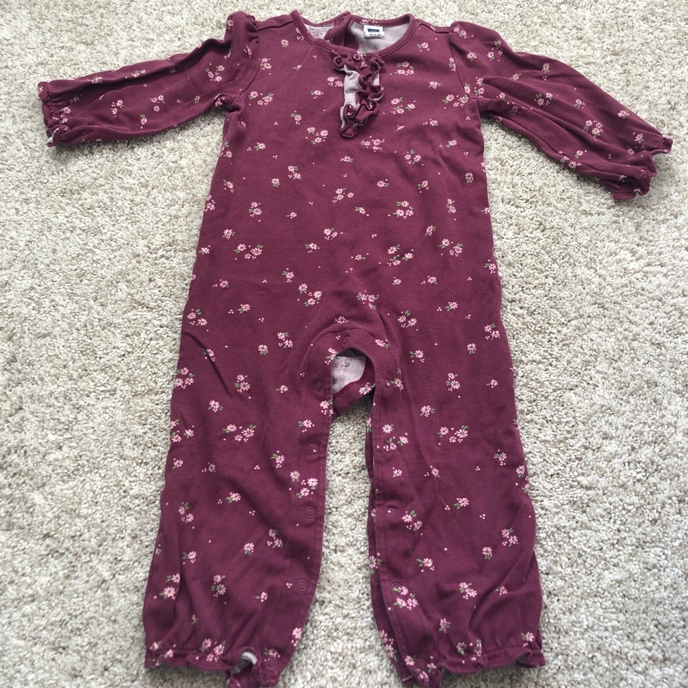 Janie and Jack floral pajamas, size 18-24m